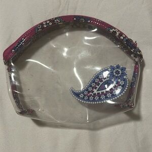 Vera Bradley clear cosmetic bag